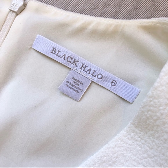 Black Halo Hailey Flutter Sleeve Belted Mini Dress - Picture 7 of 9